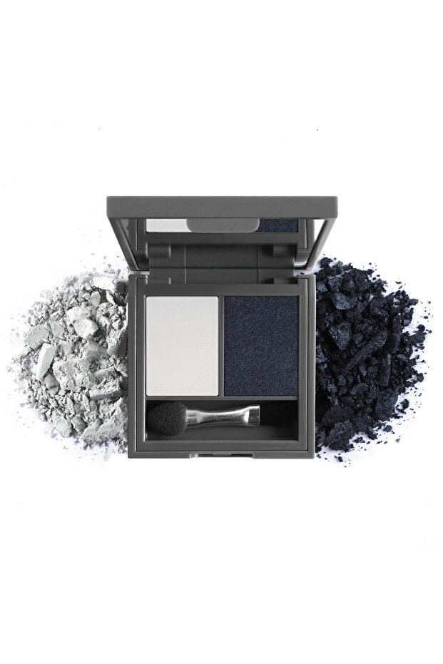 DUO EYESHADOW 202 BLUE GRAY & PEARLY NAVY