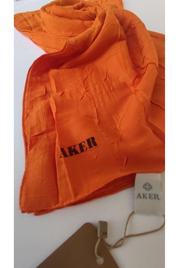 Turuncu Bambu Kraş Şal - 6