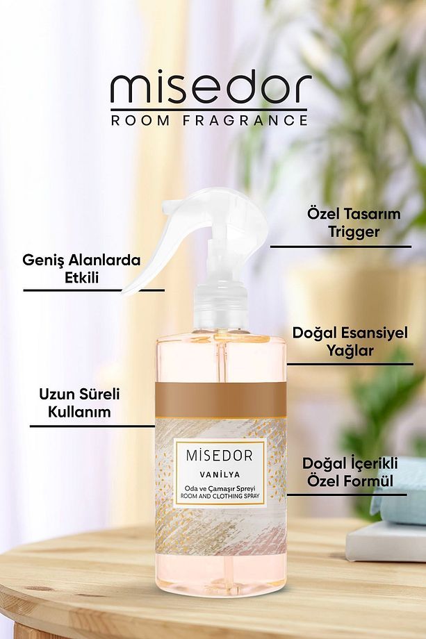 2 Li Set Vanilya Çubuklu Oda Kokusu 120 ml & Oda Spreyi 330 ml - 7