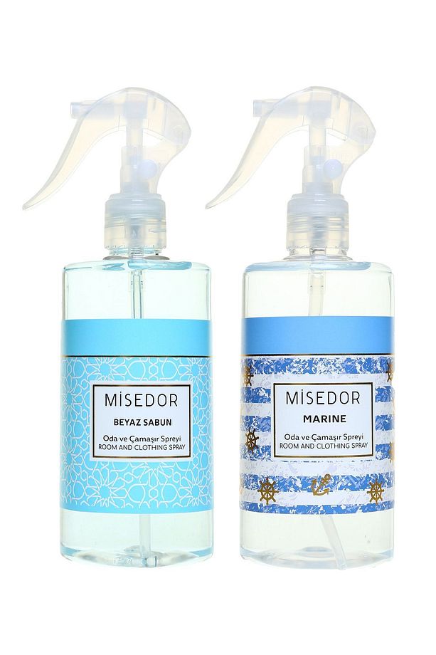 2 Li Set Beyaz Sabun Ve Marine Oda Kokusu Ve Çamaşır Spreyi 330 ml - 1