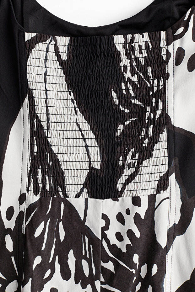 Balon Kollu Elbise - 5