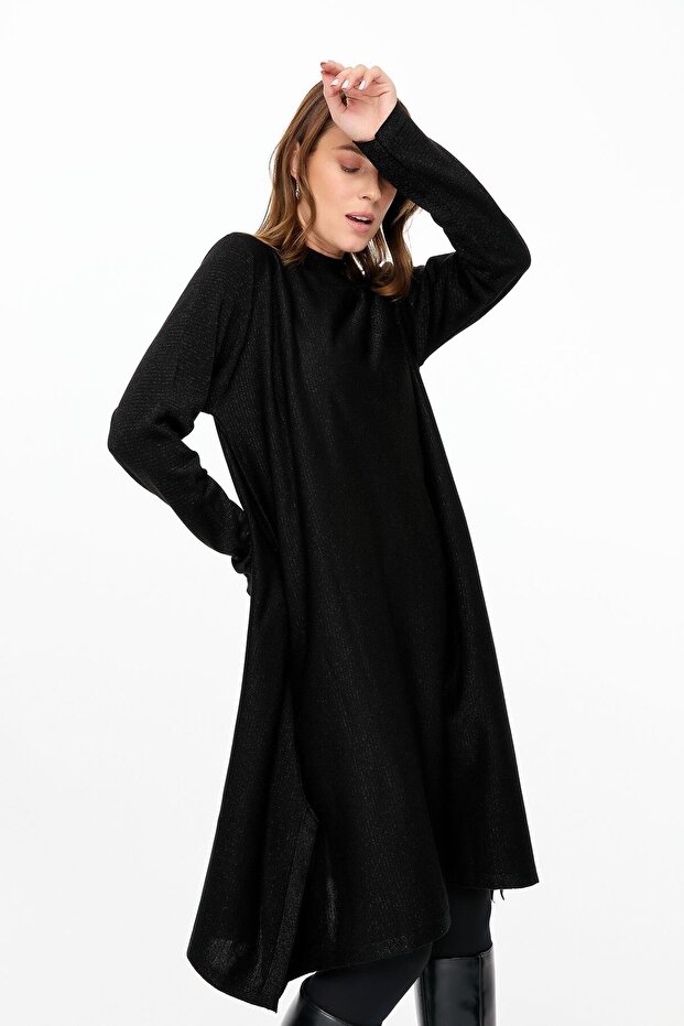 Simli Triko Panço-SİYAH - 6