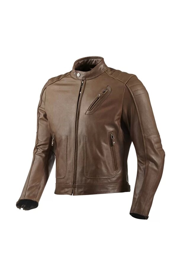 REDHOOK LEATHER COAT BROWN - 1