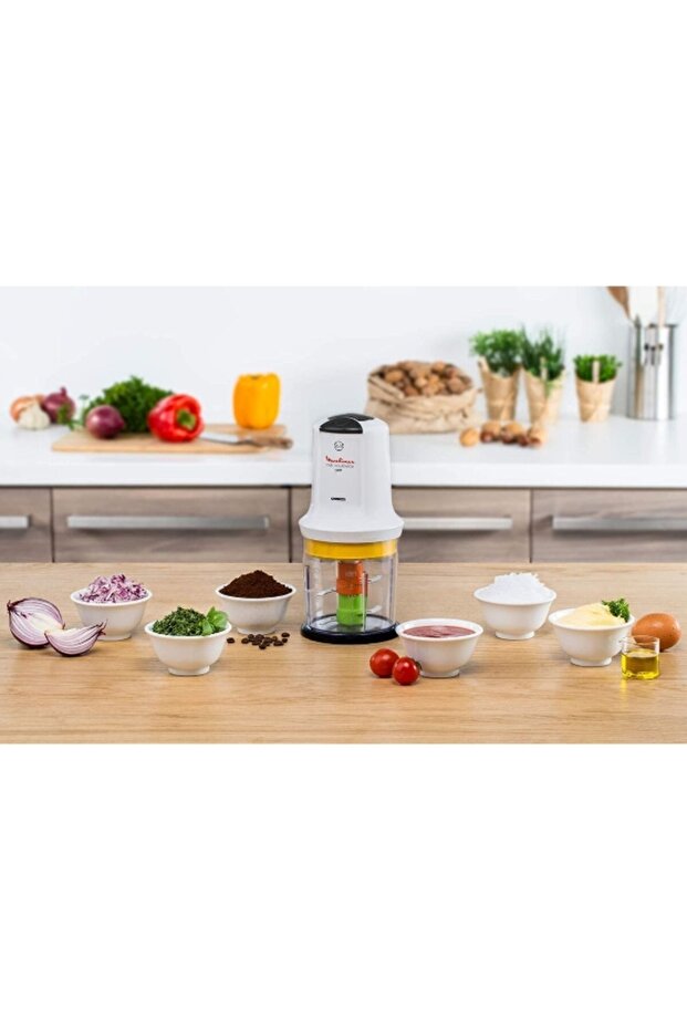 Multi Moulinette | 6in1 500ml Chopper | 500W | 2 Speeds | Sharp Blades | White - 3