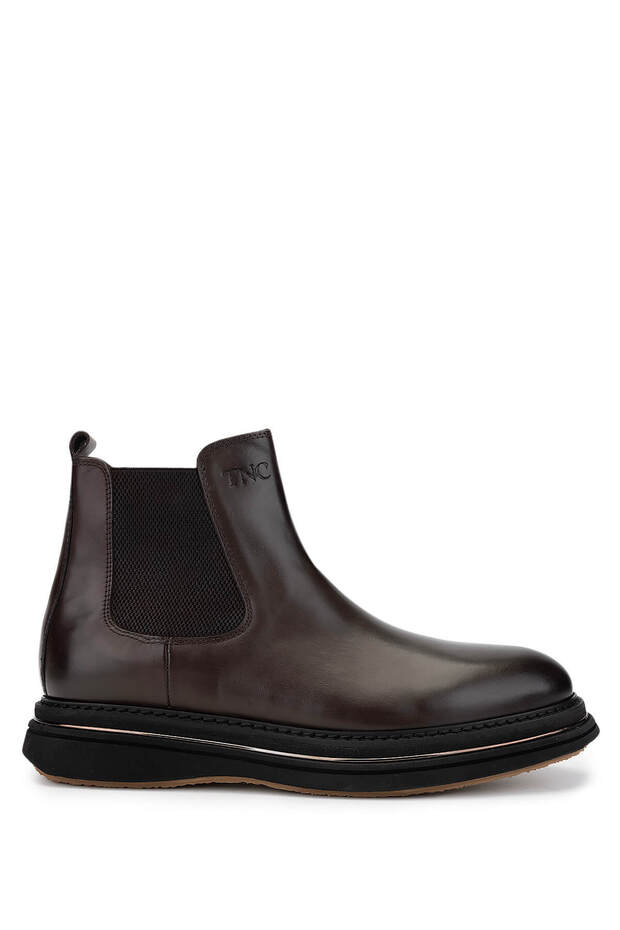 Men's Genuine Leather Brown Casual Boots
