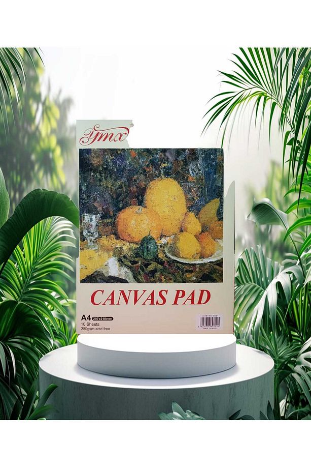 A4 Canvas Pad Canvas Defter 280gr 10yaprak Akrilik Guaj Yağlı Boyada Kullanılır - 1
