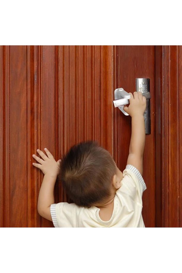 Çocuk Kapı Kilidi Kuvvetli, güçlü yapışkan, kapı kolu, bebek güvenlik, kapı kilitleri, kolay kurulum - 4