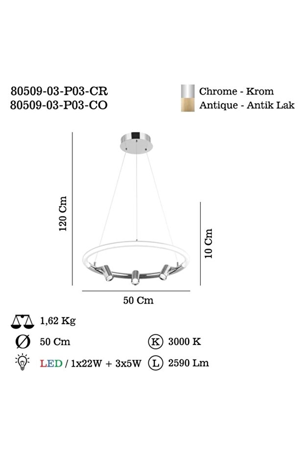 SELESTE LEDLI ESKITME SARKIT 31W 3000K - 2