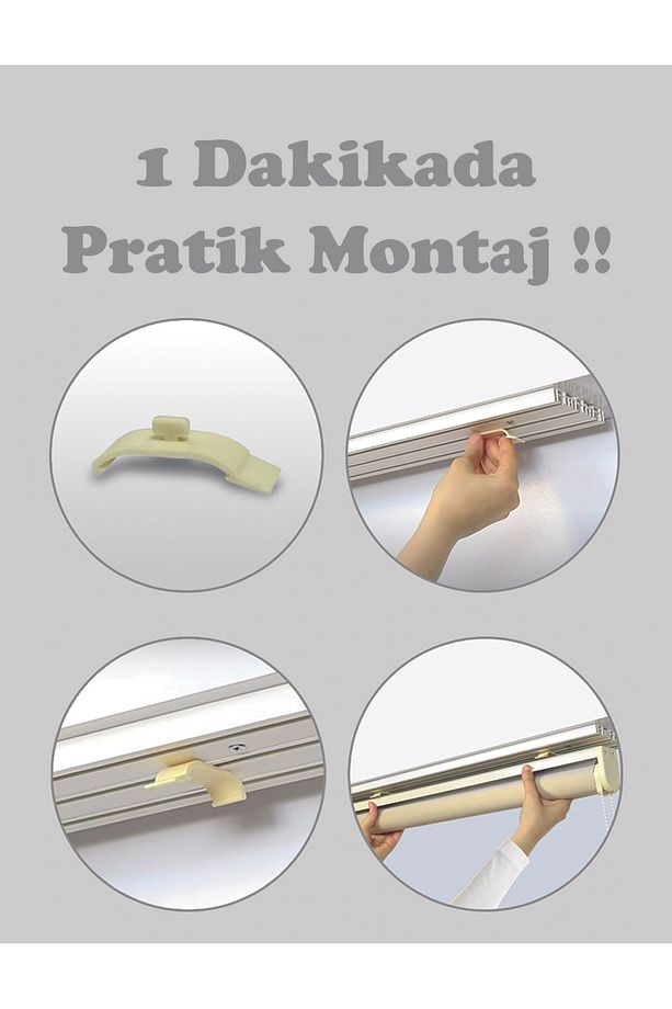 Mutfak Odası Renkli Kuşlar ve Çiçekler Dijital Baskılı Zebra Perde Stor Perde - 4