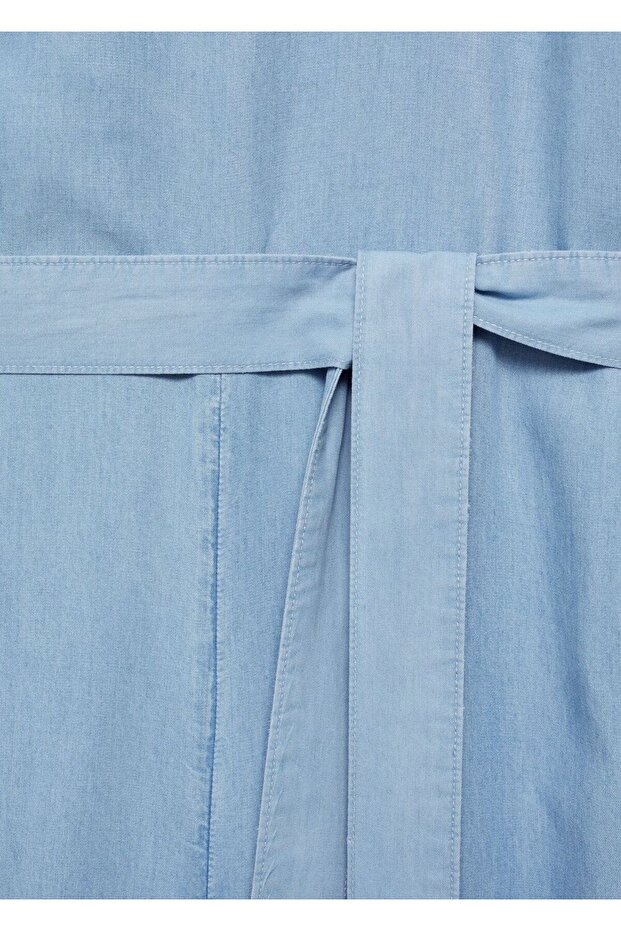 Lyocell bağ detaylı tulum - 5