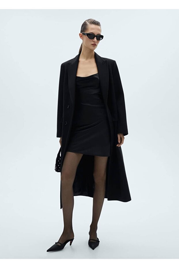 Arkası Çapraz Kısa Elbise - 2