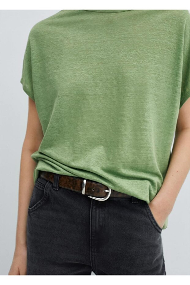 %100 keten tişört - 5