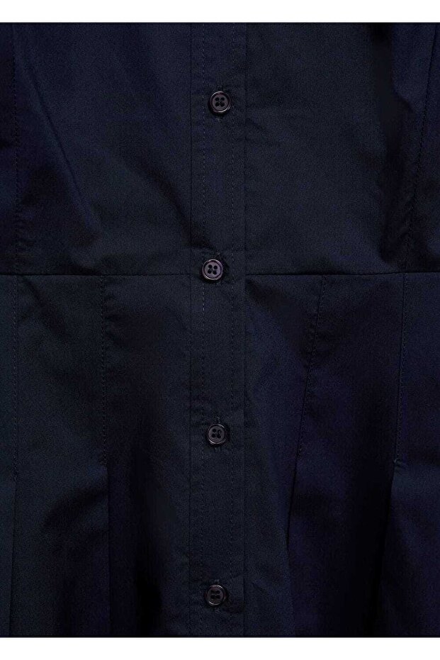 Pilili gömlek elbise - 5