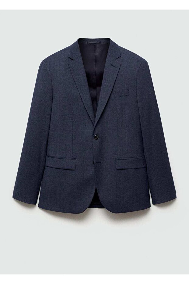 Streç kumaştan süper dar kesim blazer ceket - 3