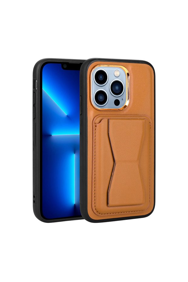 Apple iPhone 12 Pro Case with Card Holder Stand?Pu Leather Zore Memo Cover
