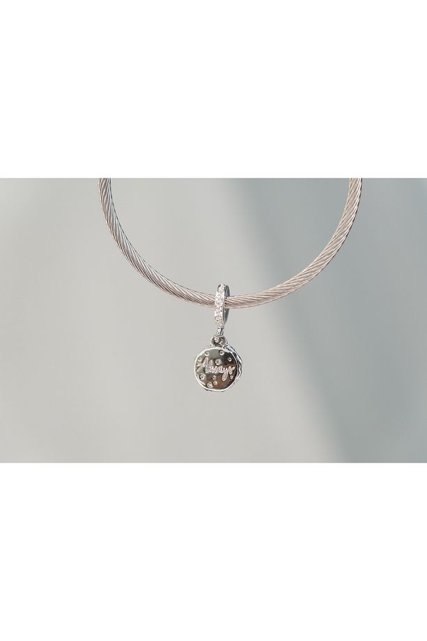 GEYİK FİGÜRLÜ MAVİ PASLANMAZ ÇELİK CHARM - 6