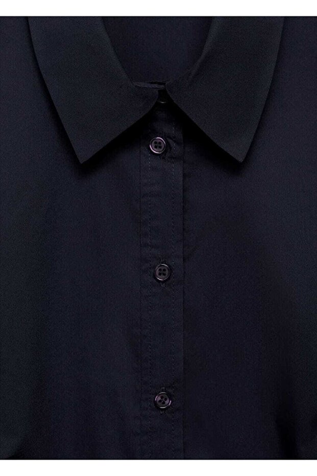 Pilili gömlek elbise - 7