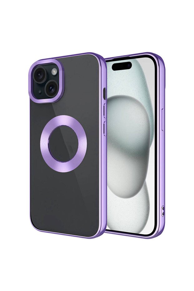 Compatible Case Omega Cover for Apple iPhone 15 Case Single Camera Frame with Logo Displaying
