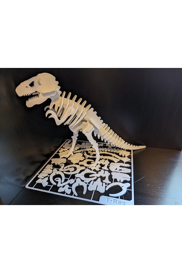 T-REX İSKELET Kit Maket Model & 3D Puzzle - 12cm - 1