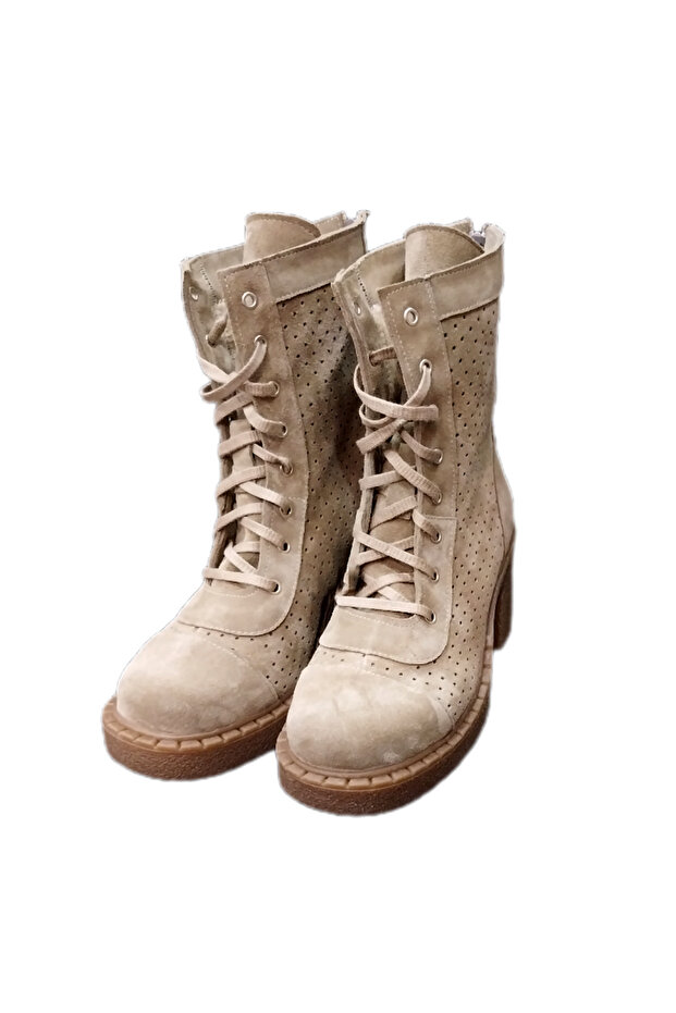 Vizon Süet Topuklu Bot - 3