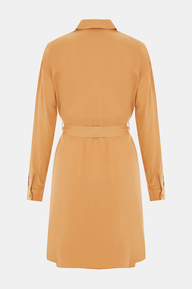 BEJ GÖMLEK ELBİSE - 2