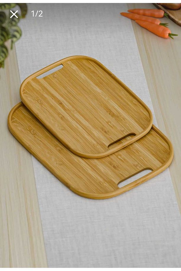 Balsa MRK model 2li bambu tepsi seti - 1
