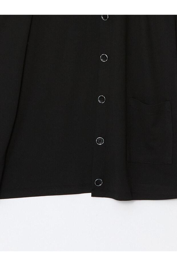 LCW Grace V Yaka Kadın Hırka - 6