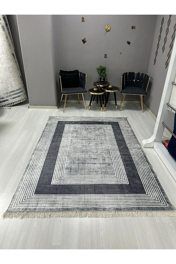 DİJİTAL BASKI YIKANABİLİR KAYMAZ DERİ TABAN SALON HALISI MUTFAK HALISI KORİDOR HALISI - 1