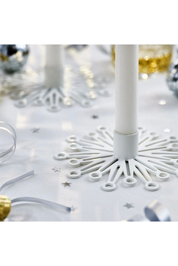 FRÖJDA şamdan beyaz 3cm - 2