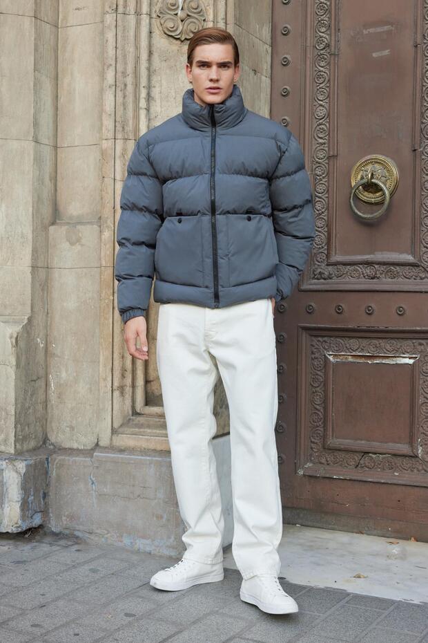 Men's Waterproof Puffer Jacket Anthracite - 5