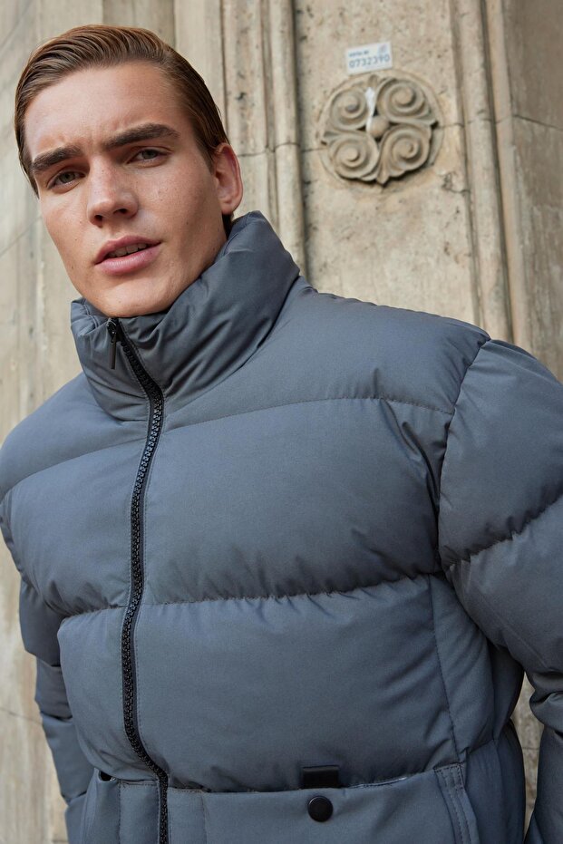 Men's Waterproof Puffer Jacket Anthracite - 2