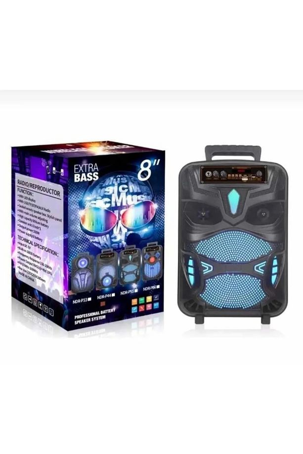 Ndr44,55,66 Plus Büyük Boy Bluetooth Speaker Mikrofon Kumanda Işık Parti Hoparlör Ses Bombası-kolon - 2