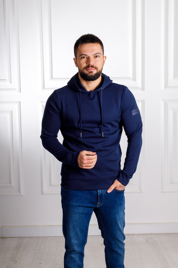 İnterview Sarar Kapüşonlu Lacivert Sweatshirt - 5