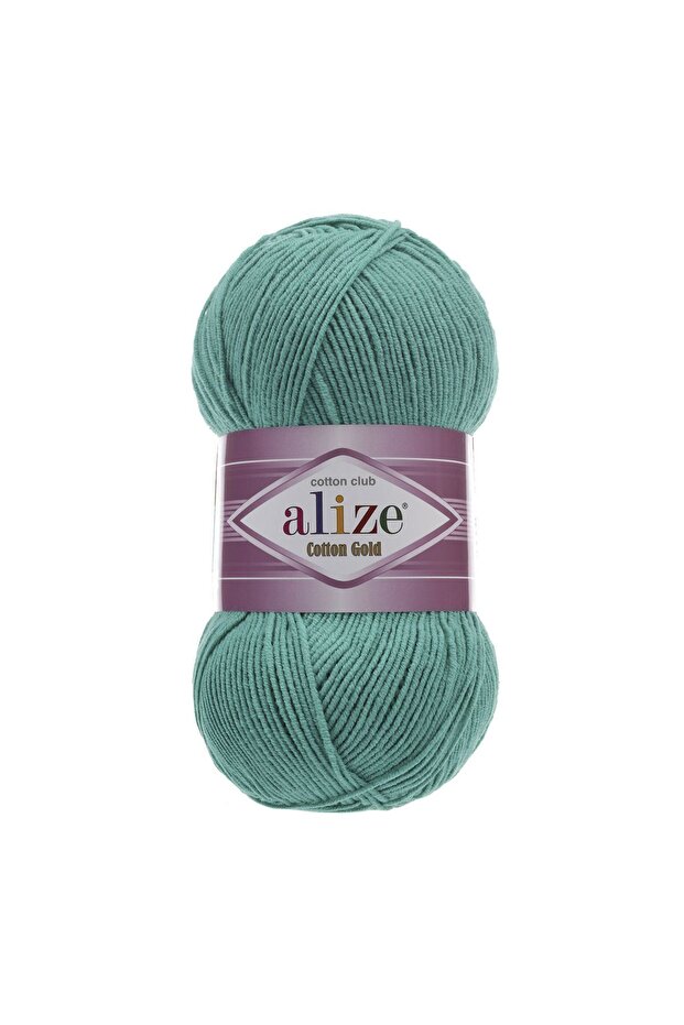 Cotton Gold 5 Pieces 55% Cotton - 45% Acrylic / 100 Gr - 330 M 610 Emerald Green