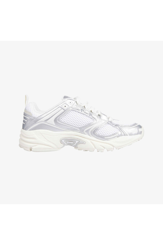 White - Silver Women's Sneaker En0En02673Ybl