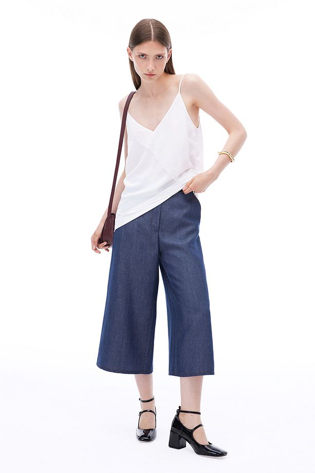 Latibule Regular Fit Diz Altı Indıgo Sort - 1
