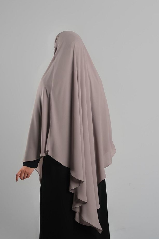 Violet Pratik Hazır Geçmeli Tesettür Eşarp Krep Bağcıklı Sufle Hijab 2313_21 - 4