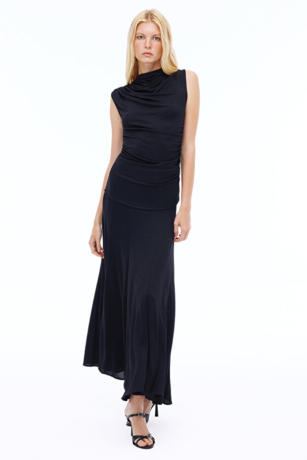 Dantes Regular Fit Maxi Boy Siyah Etek - 2