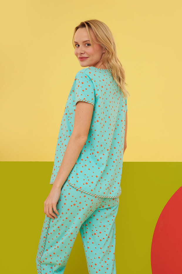 Mint Green - Σετ πιτζάμες Spacious Cut - 3