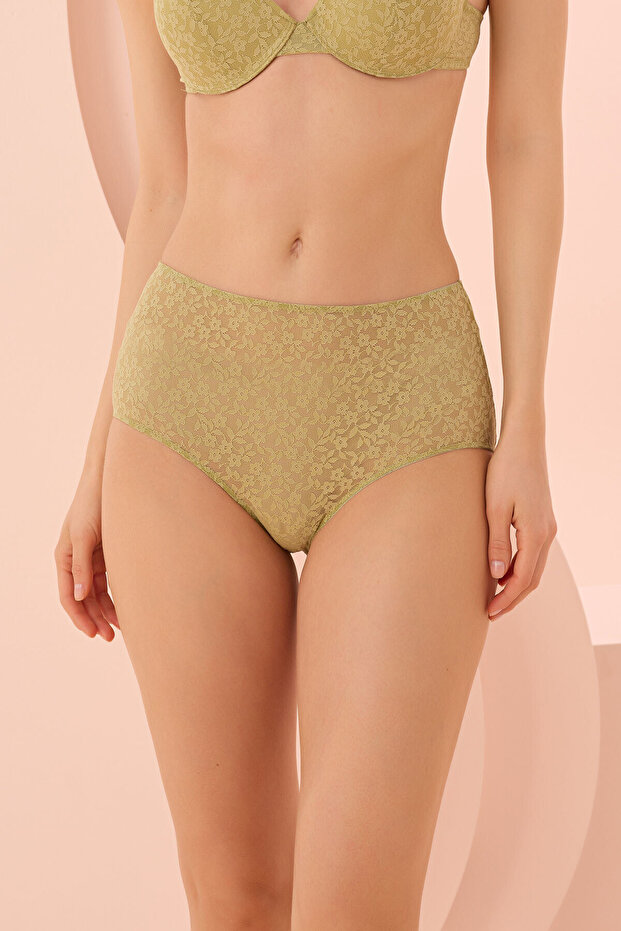 Yeşil Nirvana Yüksek Bel Külot - 1