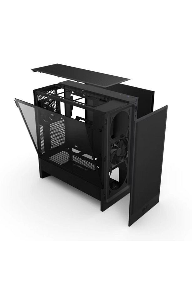 H5 Flow Edition Siyah Temperli Cam Usb 3.2 Usb-c Atx Mid Tower Kasa - 6