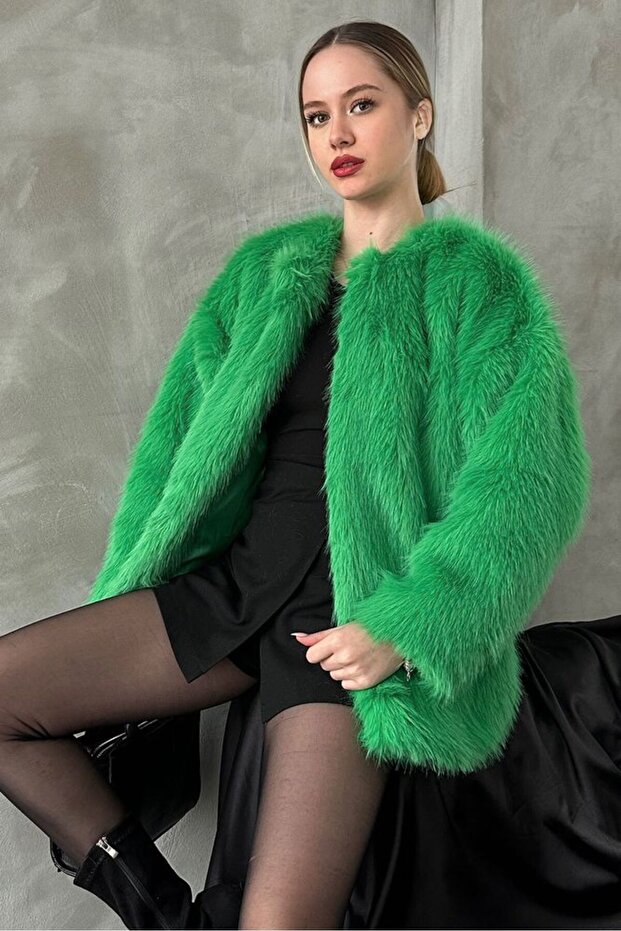 Plush Coat - Emerald | Vmf1608