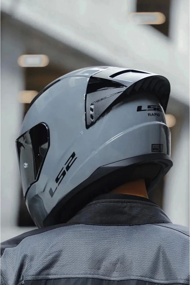 Rapıd 2 Race Nardo Gri Kask (SİYAH CAM SPOILER) - 5