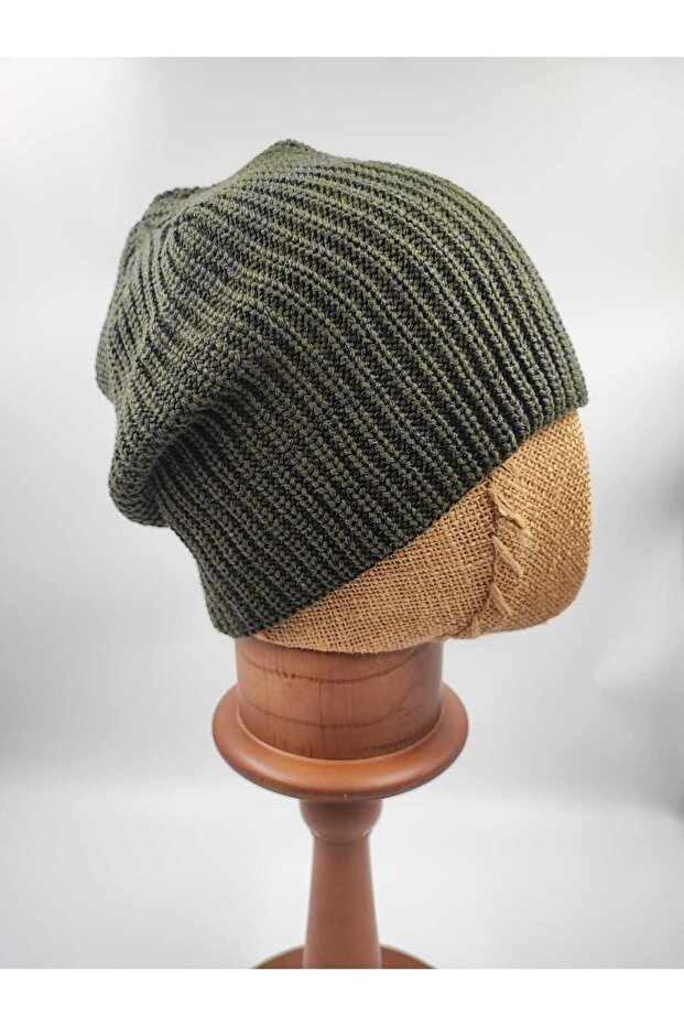 Haki Uzun Kırçıllı Bere - 2