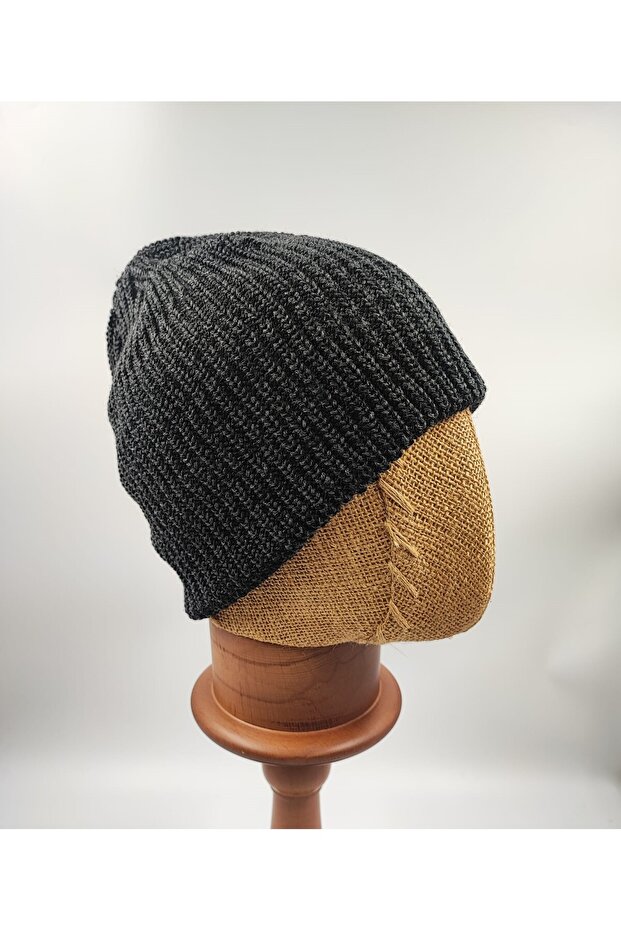 Siyah Uzun Kırçıllı Bere - 2