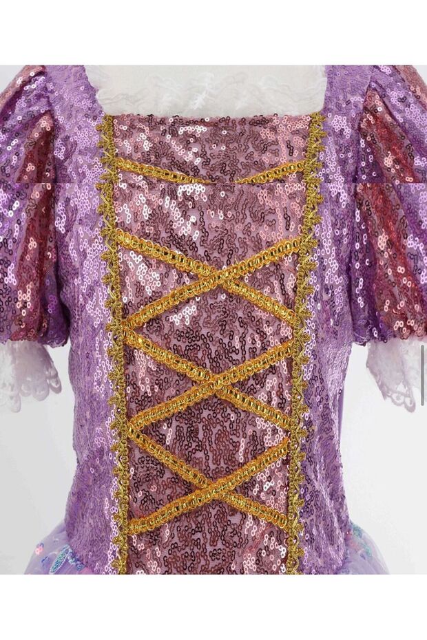 rapunzel peruklu kostüm seti - 4