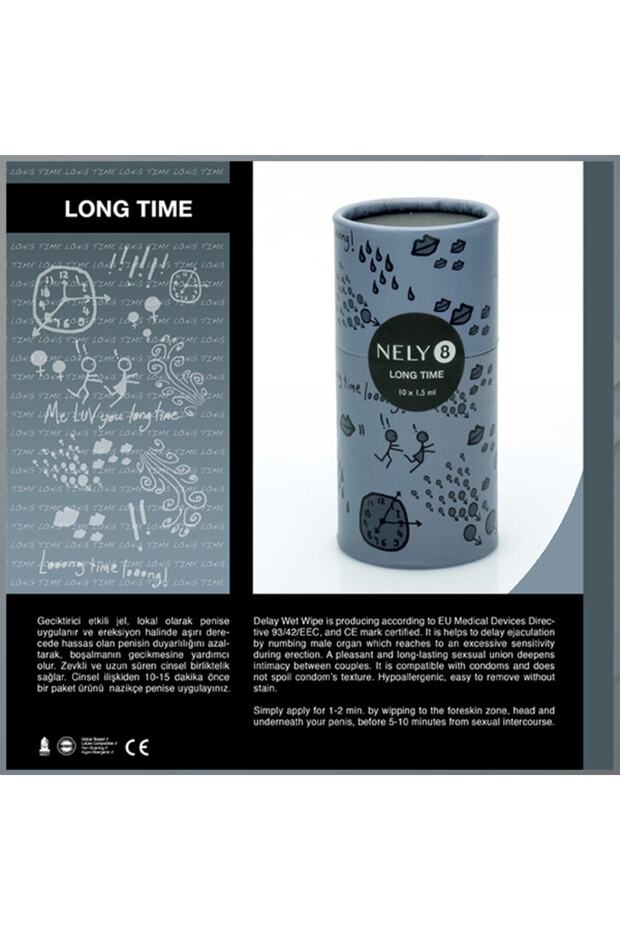 Long Time Jel 60 x 1,5 ml-Erkekler için Hijyenik Kullan At Krem, Uzun Süreli Etki{Sprey Değildir} - 5