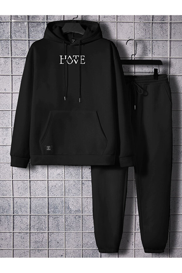 Σετ φόρμας HateLove Printed Black - 4