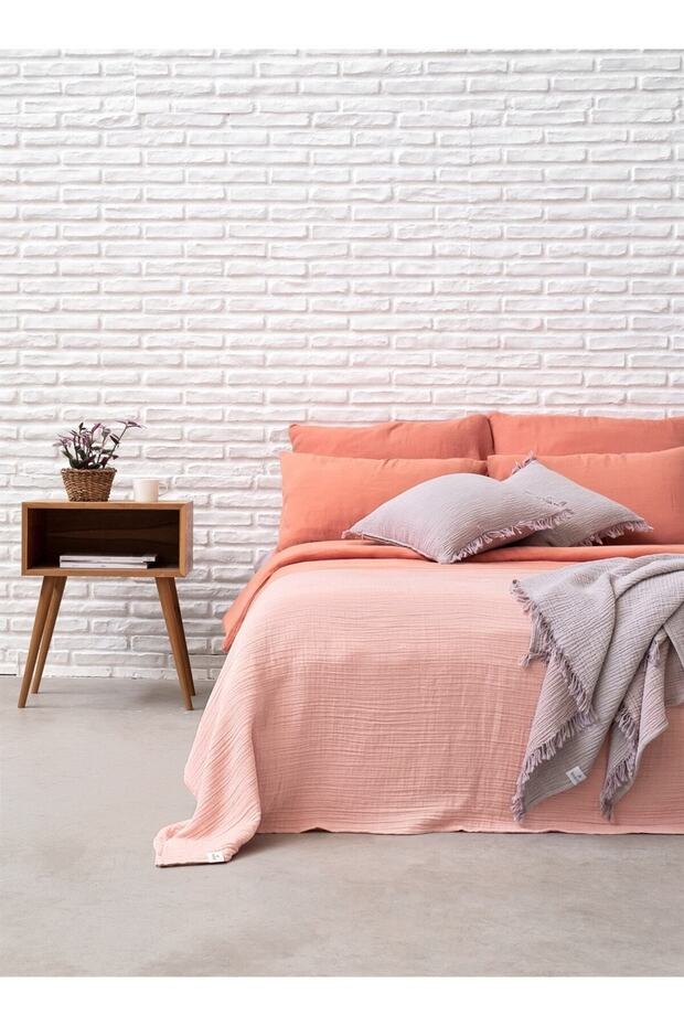 Muslin Bedspread Evening Sand 200X220