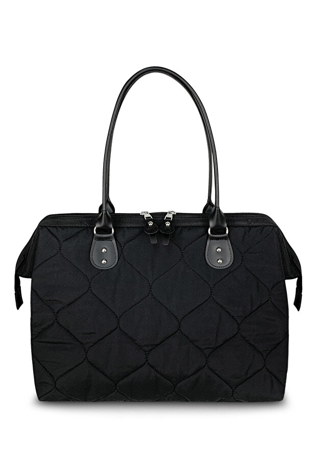 Kadın Manolya Anne Bebek Bakım Ve Kadın Kol Çantası Siyah - 4